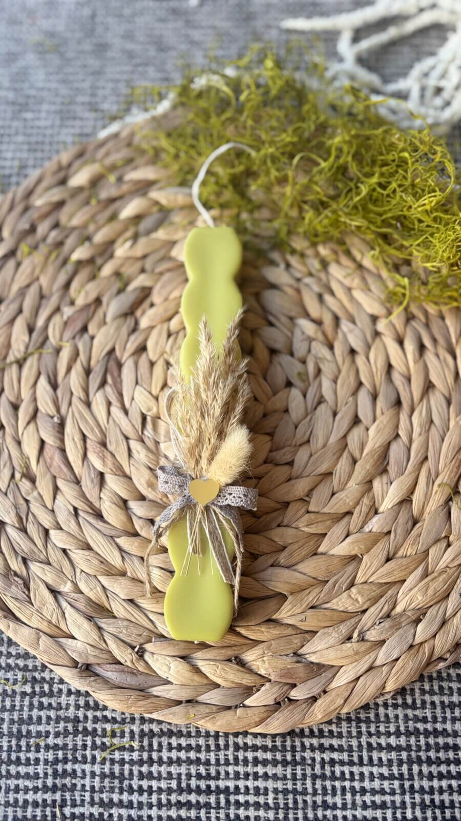 Λαμπάδα με φυτικό κερί