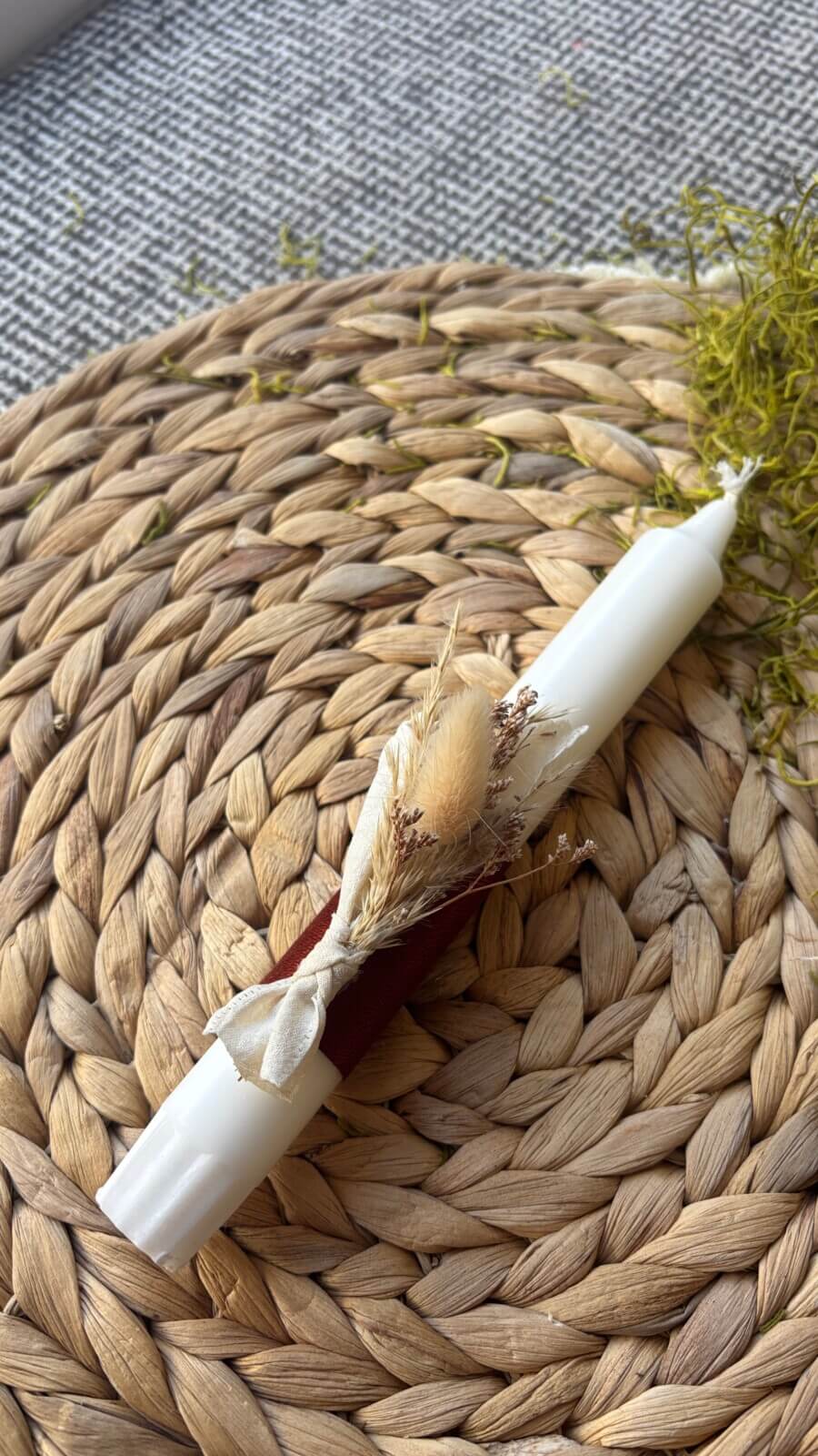 Λαμπάδα με μικρό κερί καφέ