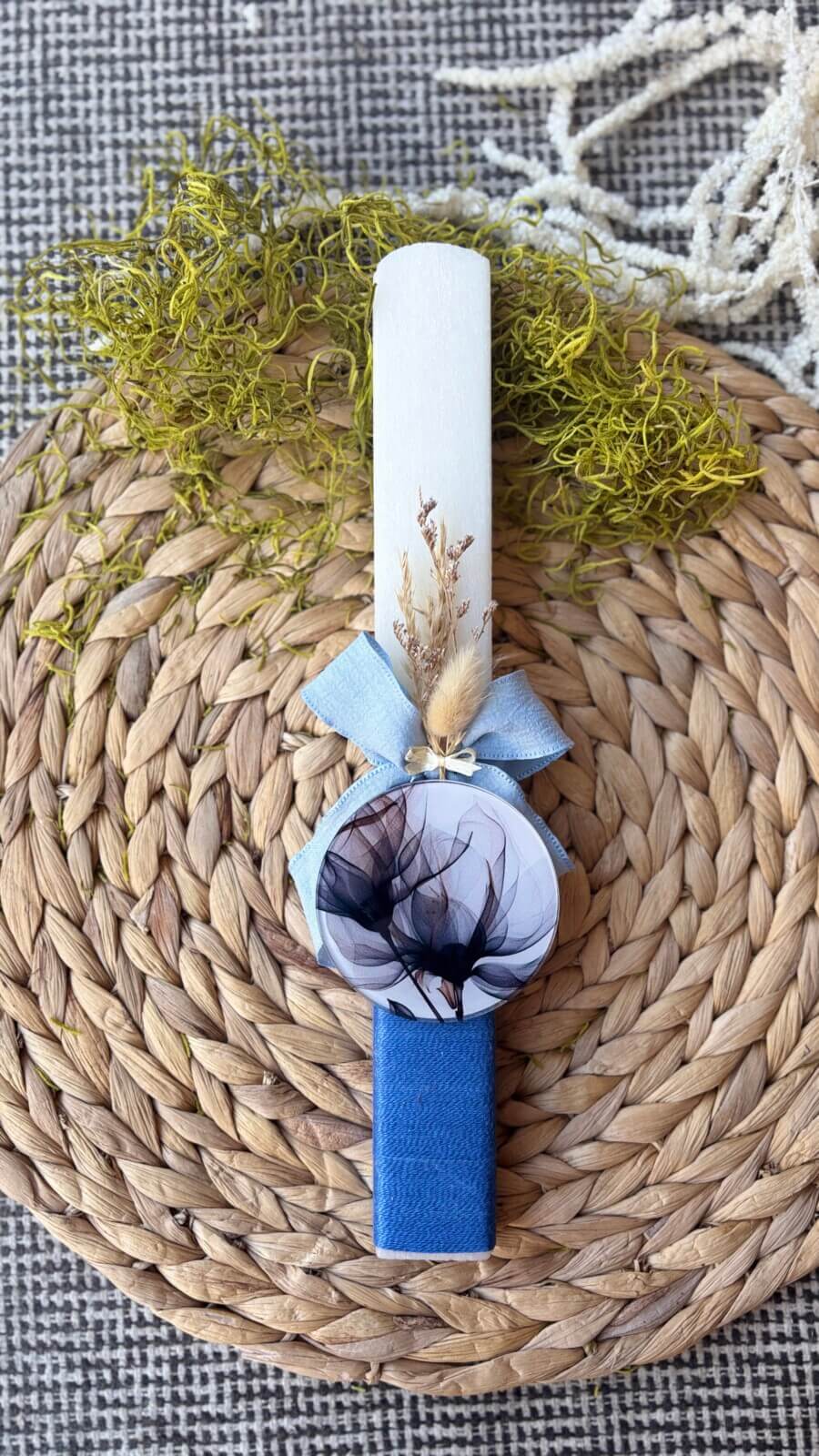 Λαμπάδα με πλακέ κερί