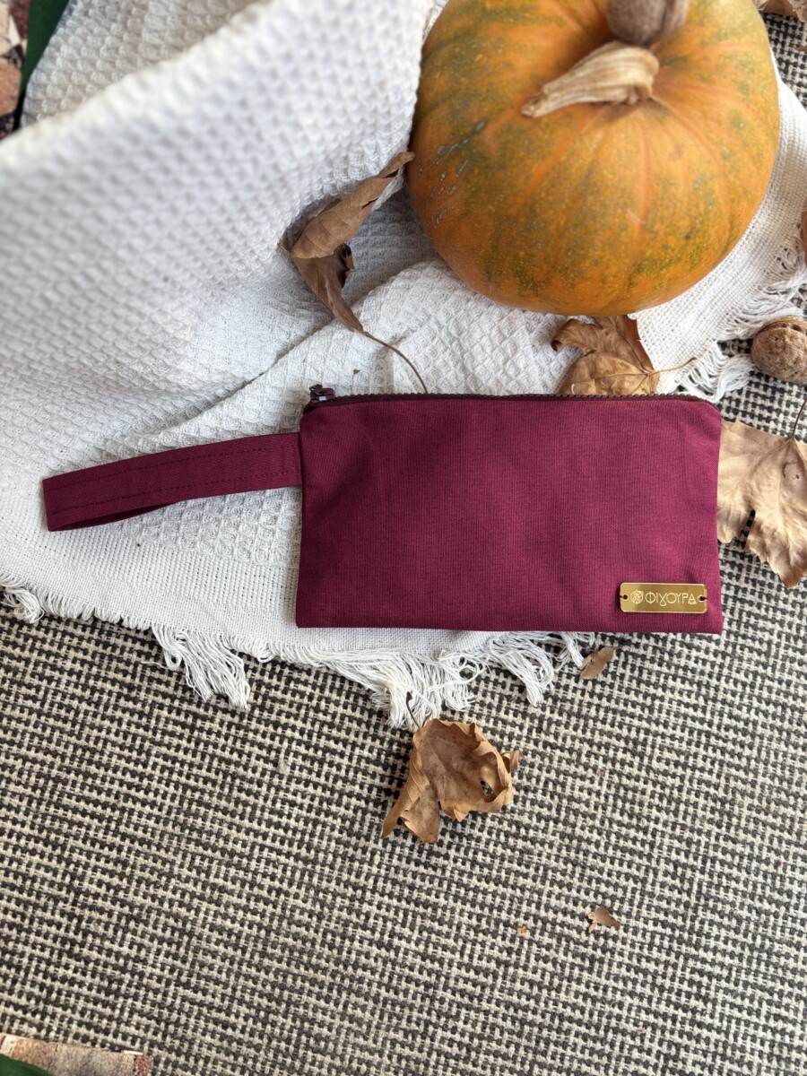 Τσαντάκι χειρός καμβάς berry medium