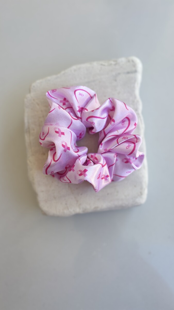 Scrunchie satin breast pattern