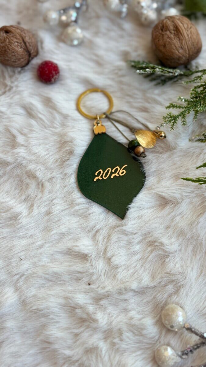 Γούρι μπρελόκ στολίδι πράσινο