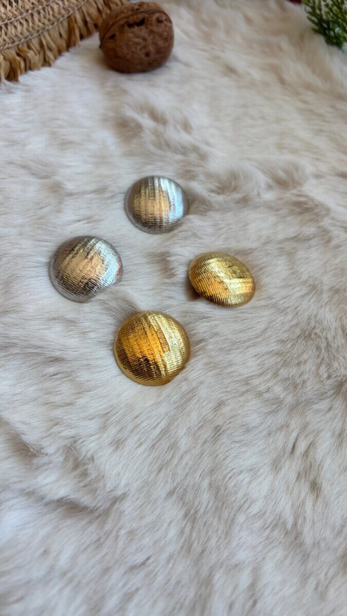 Ατσάλινα σκουλαρίκια στρογγυλά