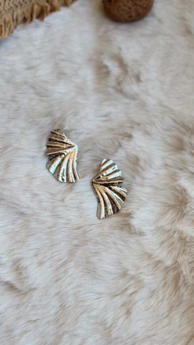 Ατσάλινα σκουλαρίκια σφυρήλατα ασημί