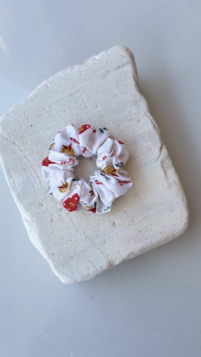 Χειροποίητο scrunchie xmas petite