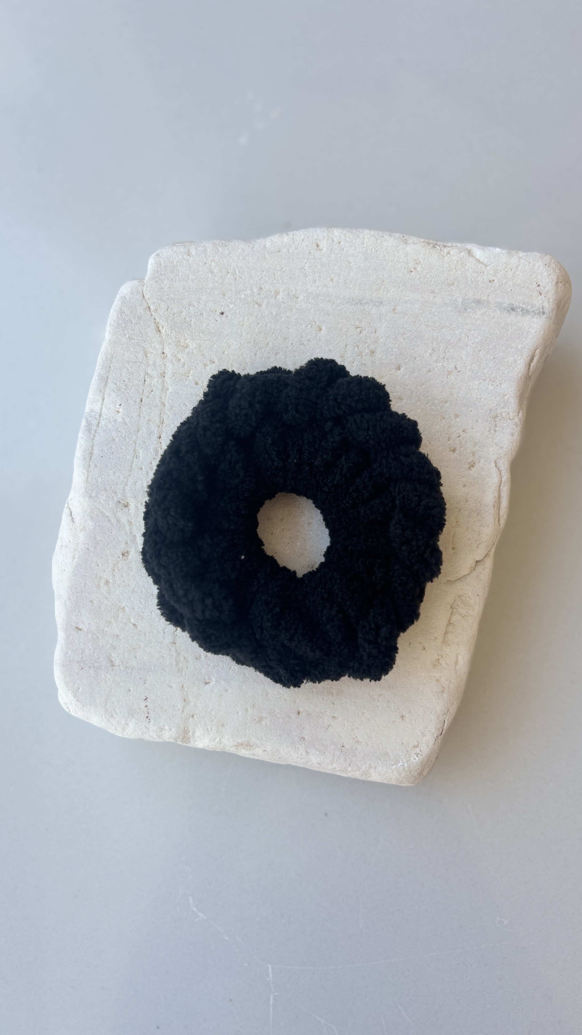 Χειροποίητο scrunchie puffy black