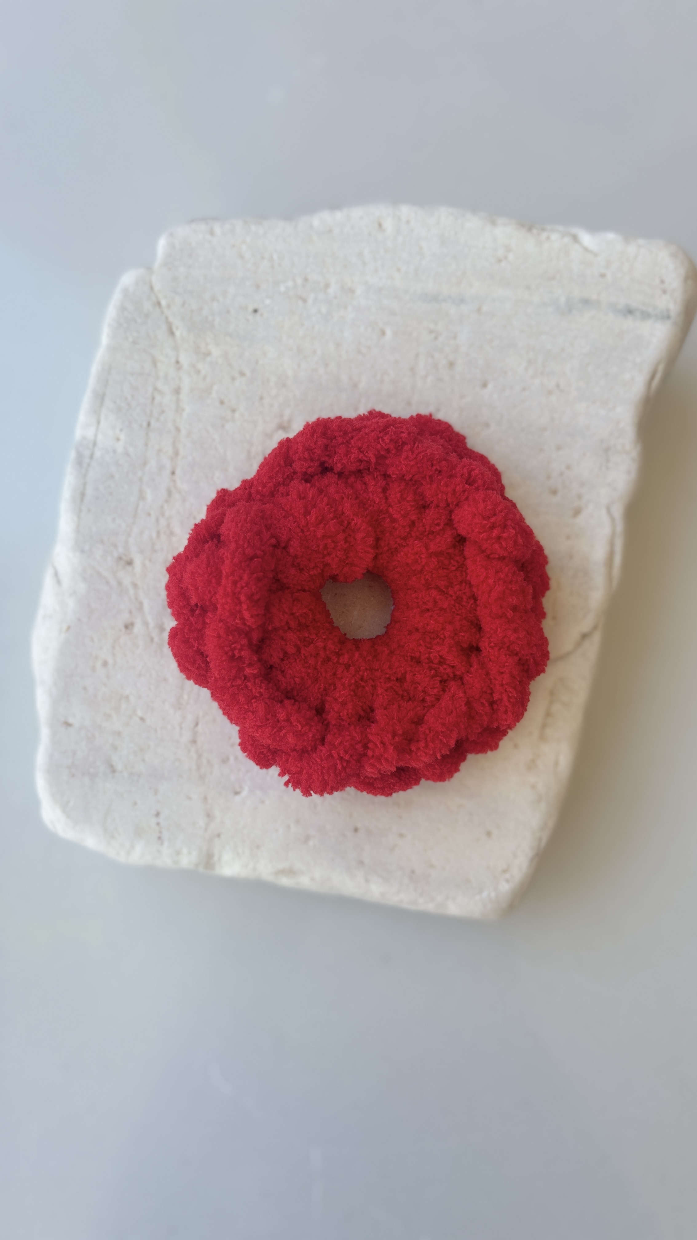 Χειροποίητο scrunchie puffy red passion