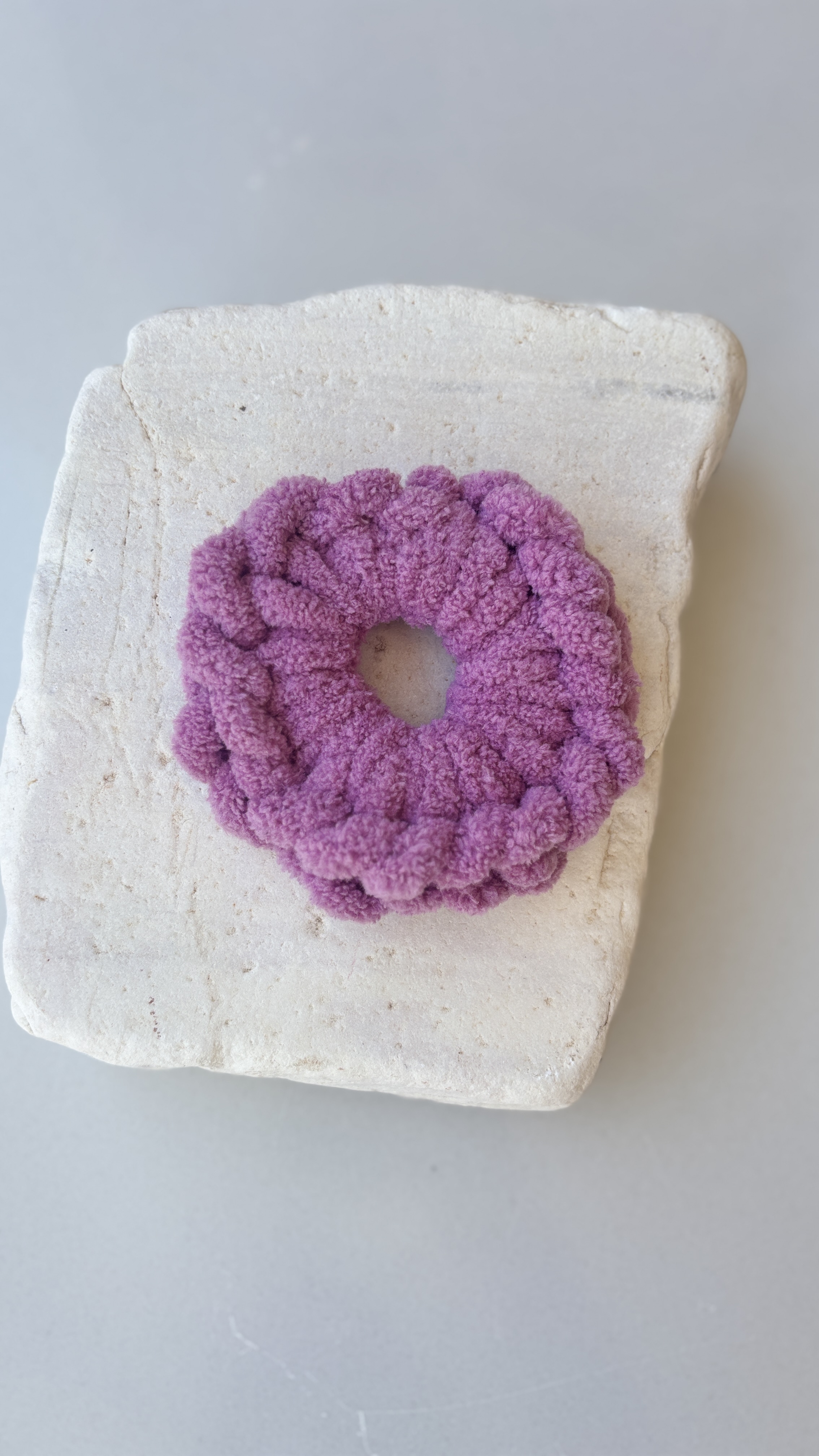 Χειροποίητο scrunchie puffy dusty pink